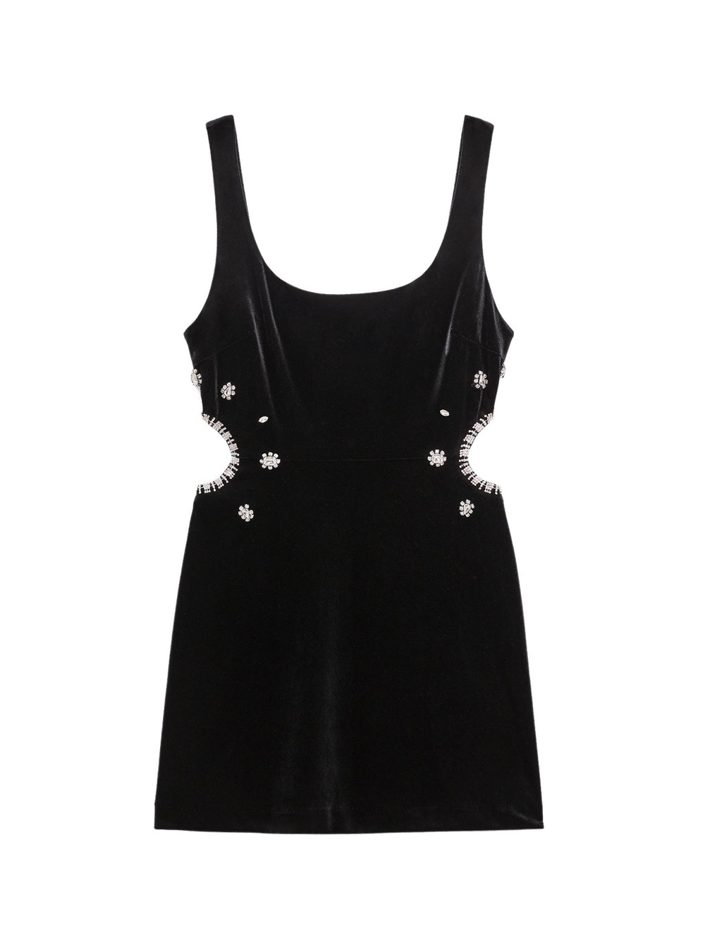 Black Embellished Cutout Zara Dress